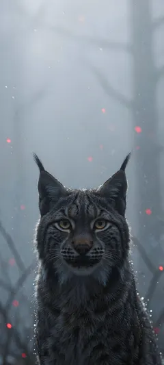 charcoal-furred lynx