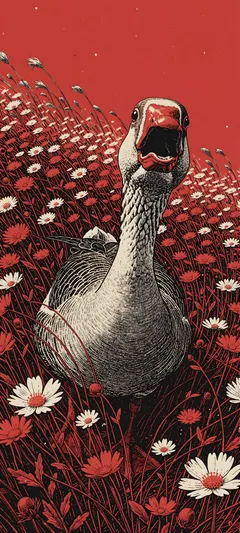 long-necked goose