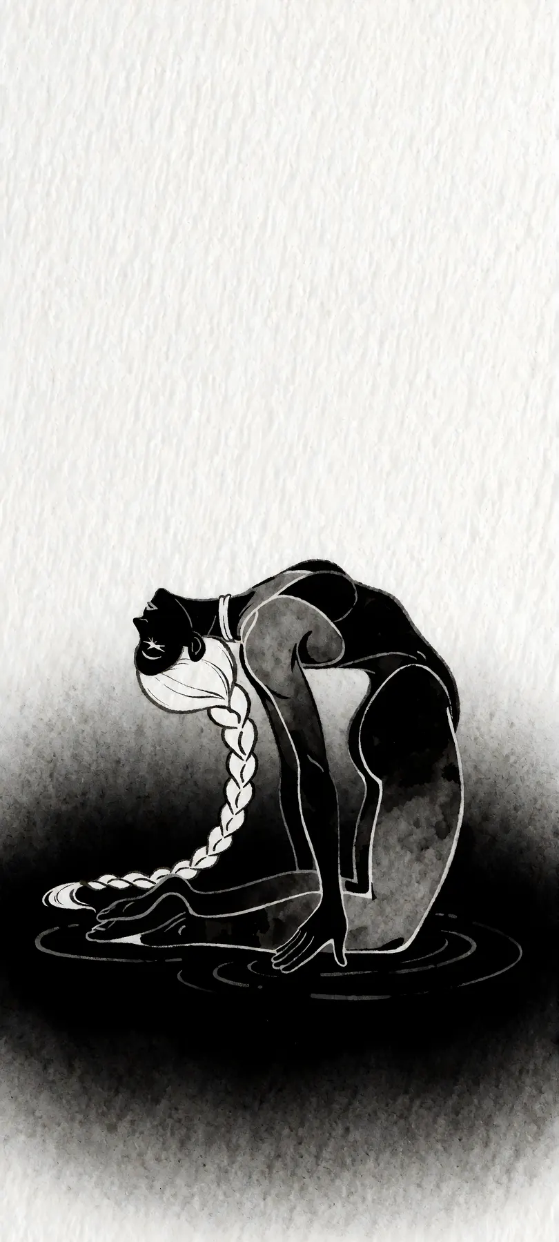 contortionist with braid
