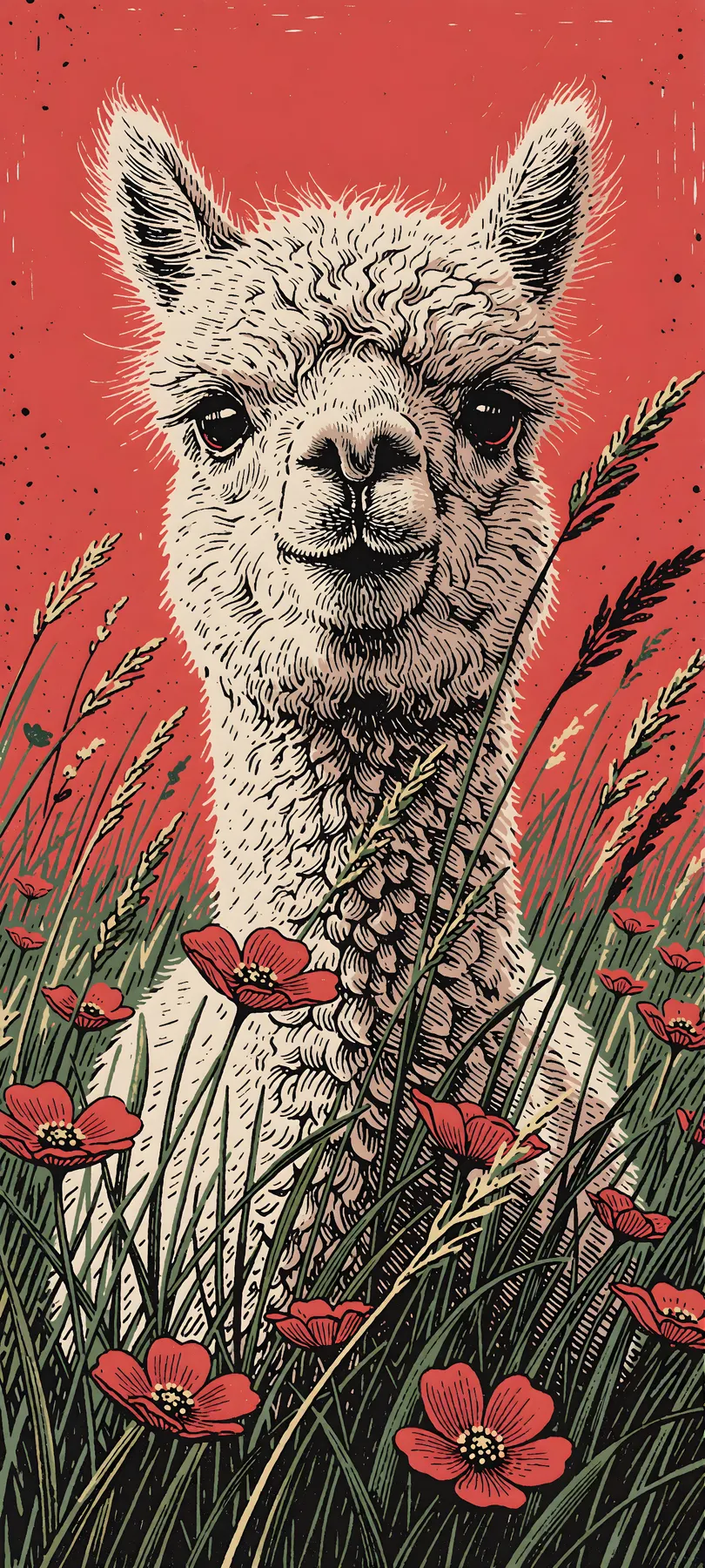 young alpaca
