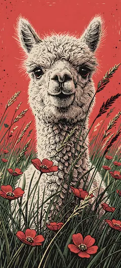 young alpaca
